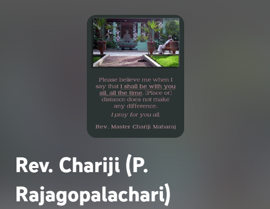 Chariji Maharaj Talks